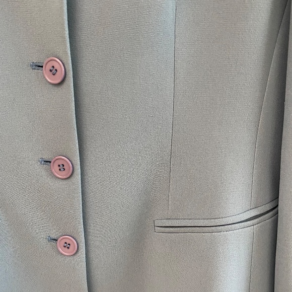 Ann Klein Baby Blue Silk Jacket (P2) - Picture 4 of 4